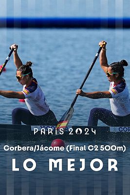 Piragüismo JJOO París 2024 - Piragüismo final C2 500 (F): Jácome y Corbera acaban sextas y se quedan sin medalla