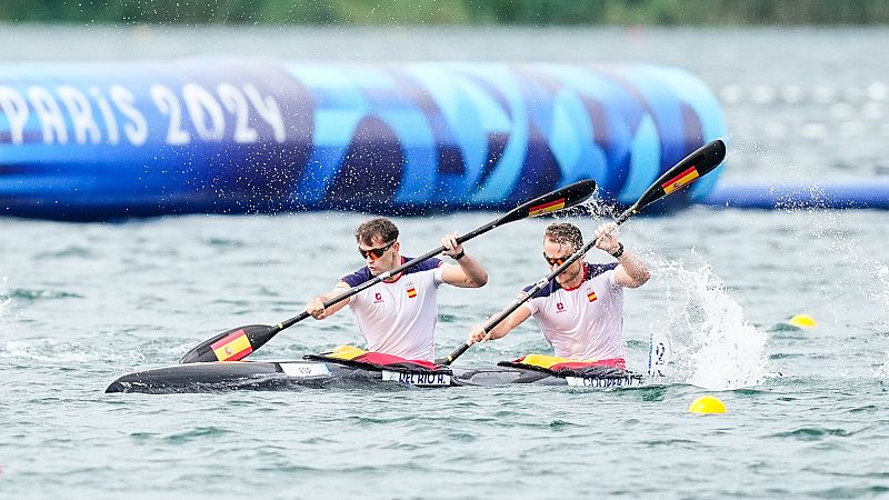 Piragüismo final K2 500 (M): Cooper y Del Río rozan el bronce