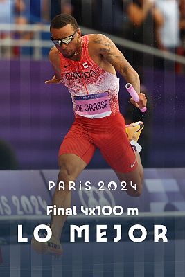 Juegos Olímpicos París 2024 - Atletismo carrera 4x100m (M): Canadá gana el oro en una accidentada prueba que acaba con EEUU séptimo