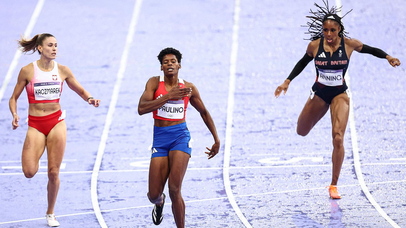 Atletismo carrera 400m (F): Paulino, campeona y con récord olímpico