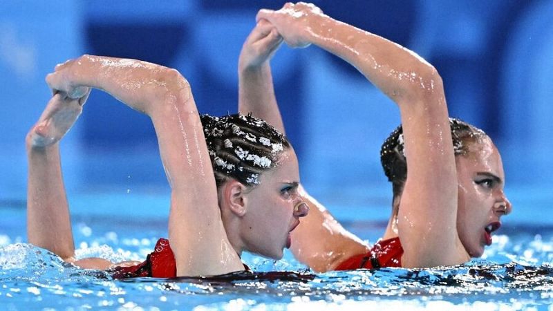 Resumen Natación artística dúo rutina técnica (F) | JJOO París 2024 - Natación artística JJOO París 2024 | Ver