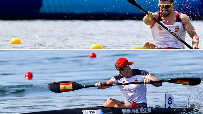 Piragüismo JJOO París 2024 - Cubelos y Del Río, fuera de la final A en K1 1000