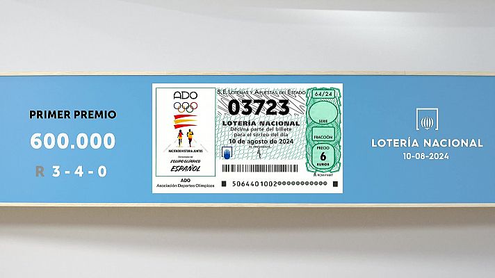 SELAE - Sorteo de la Lotería Nacional del 10/08/2024