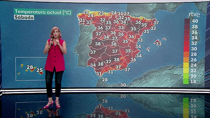 Temperaturas significativamente elevadas en casi todo el país