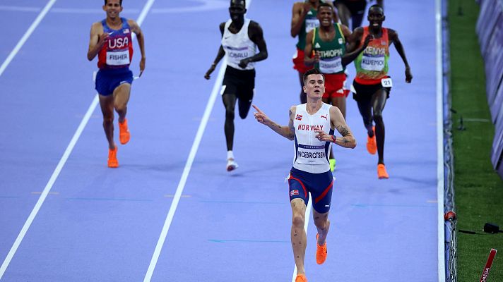 Atletismo final 5.000m (M): Ingebrigtsen se suelta y gana su primer oro olímpico en los 5.000m