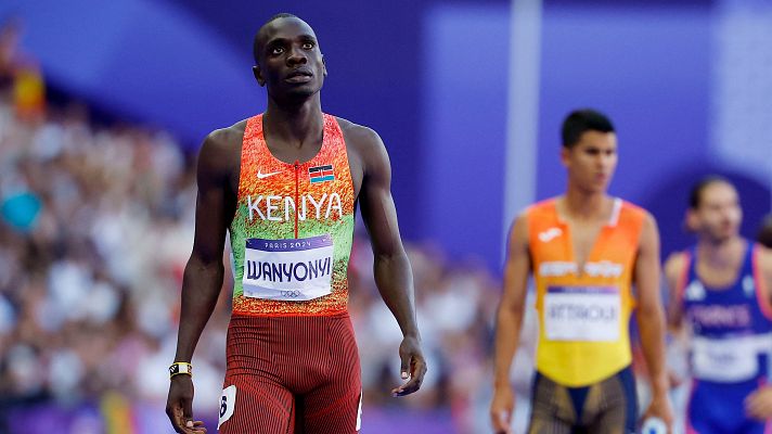 Atletismo final 800m (M): Wanyonyi manda en los 800; Attaoui, 5º