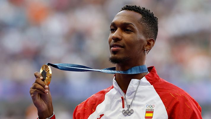 Atletismo JJOO París 2024 - La anécdota de Jordan Díaz tras ser elegido como abanderado para la ceremonia de clausura