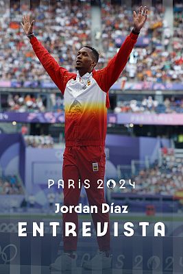 Atletismo JJOO París 2024 - Jordan Díaz, oro olímpico, a RTVE: "Todavía no me lo creo"