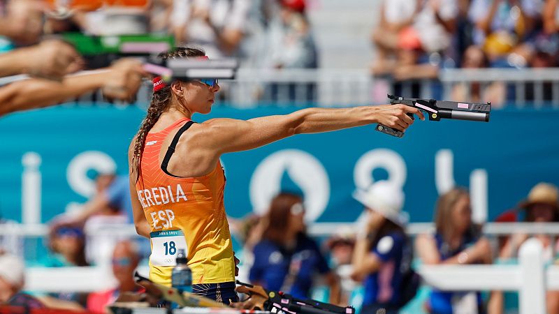 Laura Heredia, a RTVE: "Acabar así es una pena" - Pentatlón moderno JJOO París 2024 | Ver