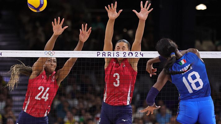 Voleibol JJOO París 2024 - Voleibol final (F): Italia barre a EE.UU. y se cuelga su primer oro en voleibol