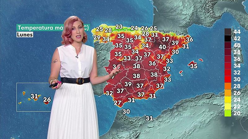 Tormentas localmente fuertes y granizo en la Cantábrica y Pirineos - ver ahora