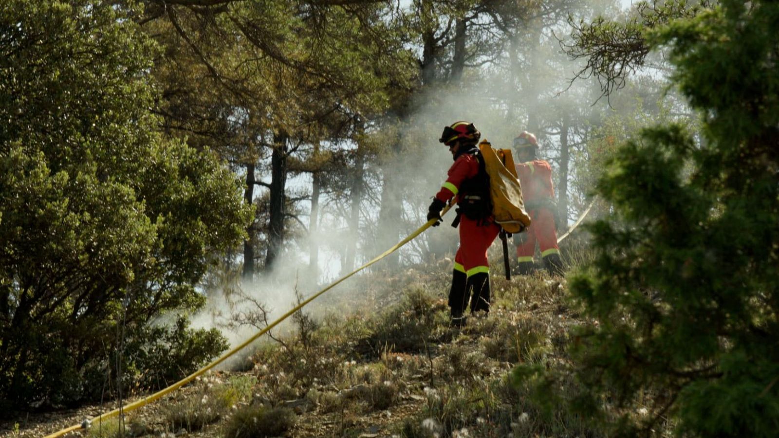 Incendio de Corbalán, Teruel: evoluciona "muy favorablemente"