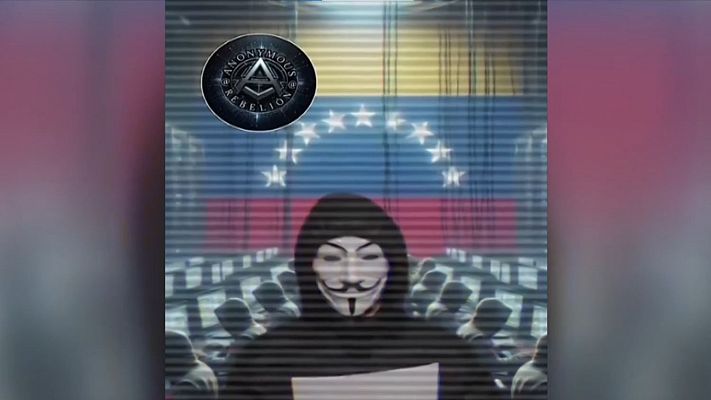 Telediario 1 - Colectivos hackers se suman a la batalla mediática contra el chavismo en Venezuela