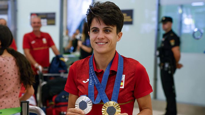 Juegos Olímpicos París 2024 - La llegada de la delegación española, María Pérez: "No eres consciente de lo que has conseguido hasta que vuelves"