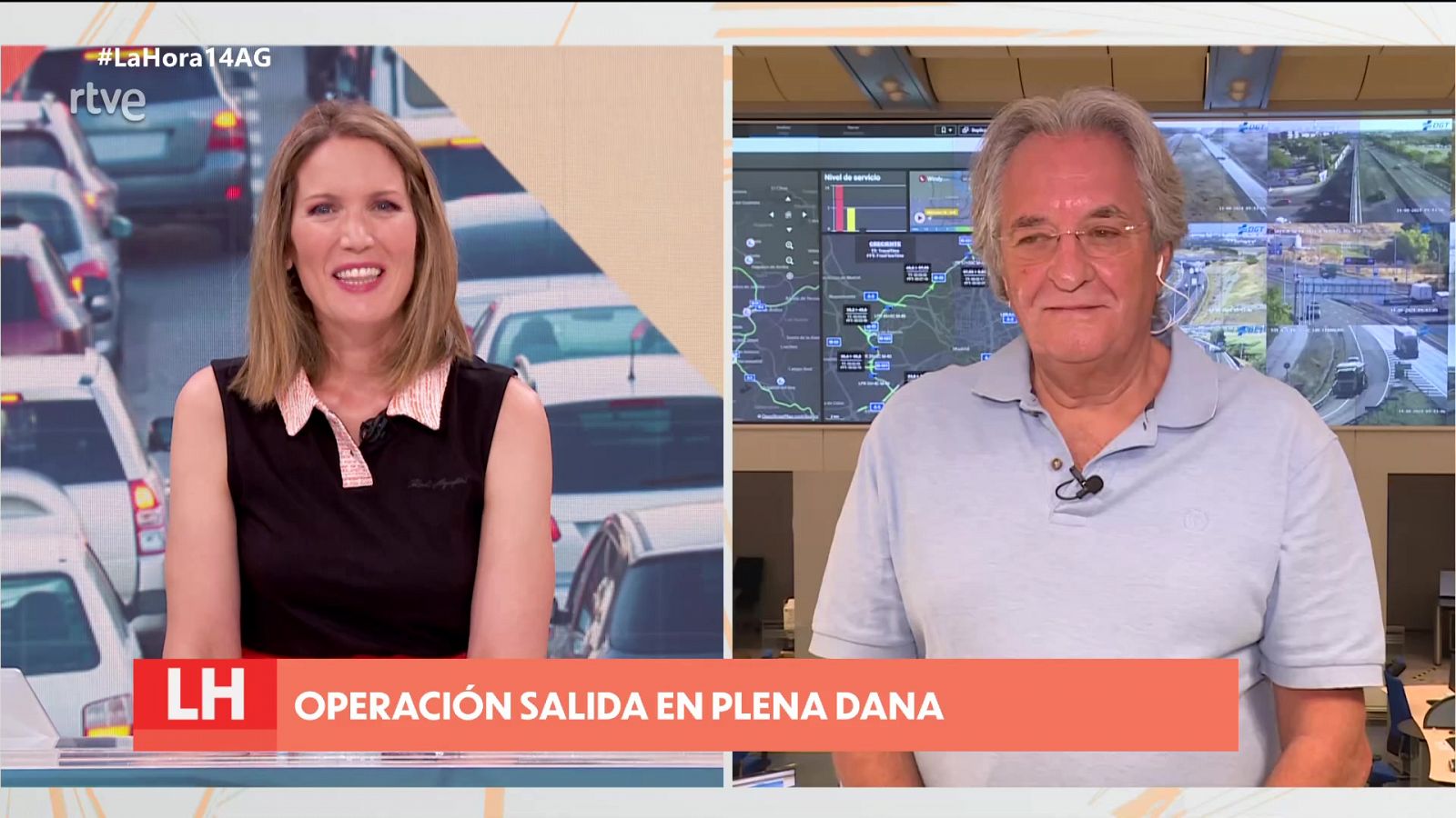 La DGT pide prudencia al viajar por carretera con lluvias fuertes - La hora de La 1 | Ver