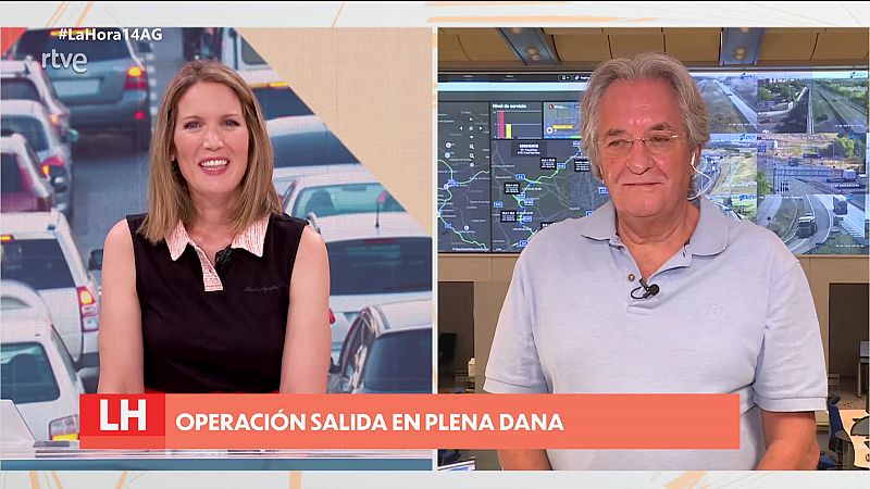 La DGT pide prudencia al viajar por carretera con lluvias fuertes - La hora de La 1 | Ver