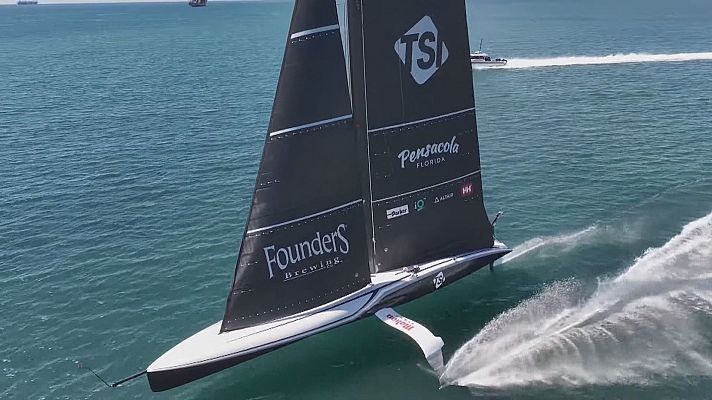 El American Magic se prepara para la Copa América de vela a ocho días de que comience en Barcelona