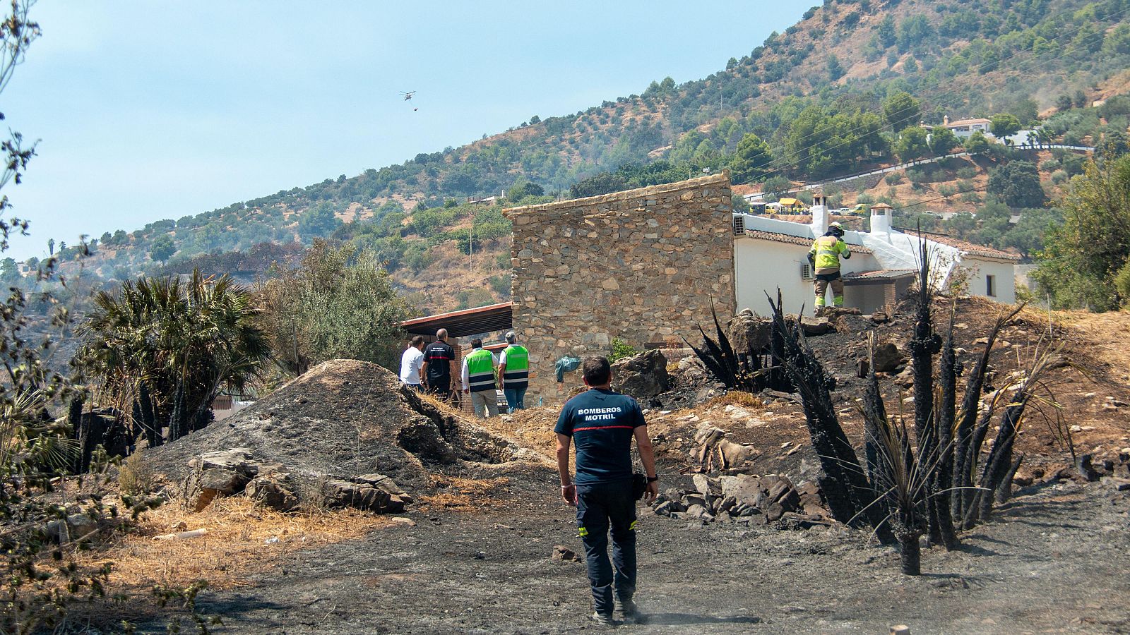 Estabilizado el incendio de Almuñécar en Granada