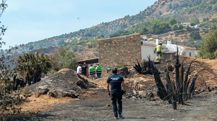 Estabilizado el incendio de Almuñécar en Granada