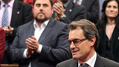 Segundo día de debate en la investidura de Mas como presidente de Cataluña