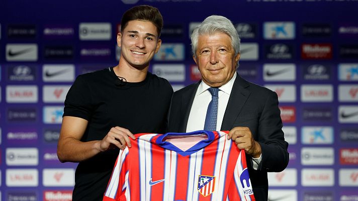 Julián Álvarez, en su presentación con el Atleti: "Necesitaba un cambio en mi carrera y un desafío"