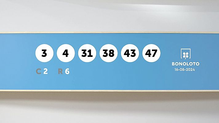 SELAE - Sorteo de la Lotería Bonoloto del 16/08/2024