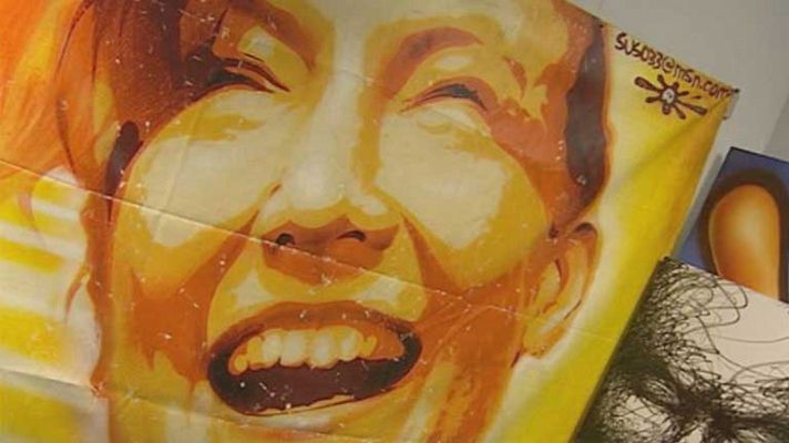 Telediario 1 - Grafiti efímero