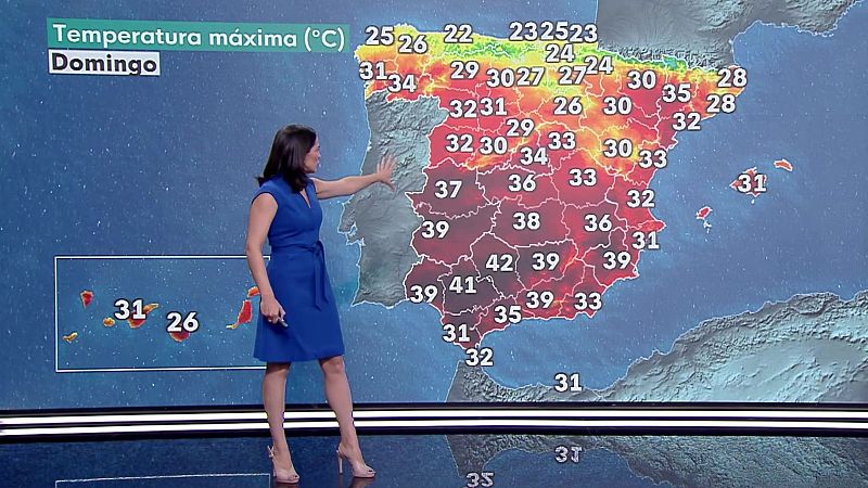 Temperaturas elevadas en el cuadrante sudoeste peninsular y zonas del sur de Canarias - ver ahora