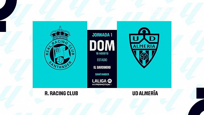 Racing de Santander - UD Almería: resumen de la 1ª jornada de Liga | Segunda