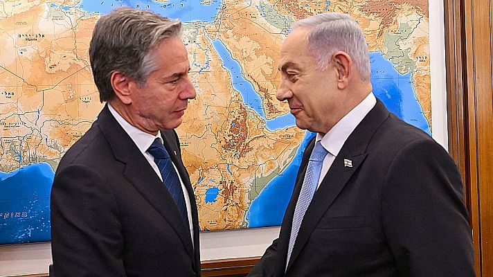 Telediario 2 - Blinken presiona para lograr un acuerdo de paz tras su reunión con Netanyahu