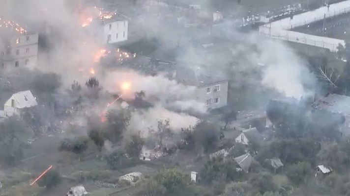 Telediario 1 - Putin promete castigos por la ofensiva de Kursk y Zelenski pide a sus aliados usar sus armas en Rusia