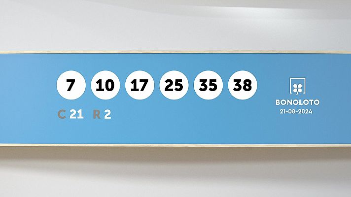 SELAE - Sorteo de la Lotería Bonoloto del 21/08/2024
