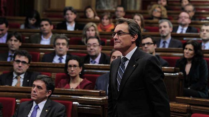 Telediario 1 - Investidura de Artur Mas