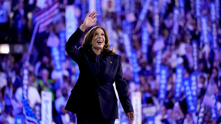 Telediario Matinal - Kamala Harris se corona como candidata en la Convención Demócrata