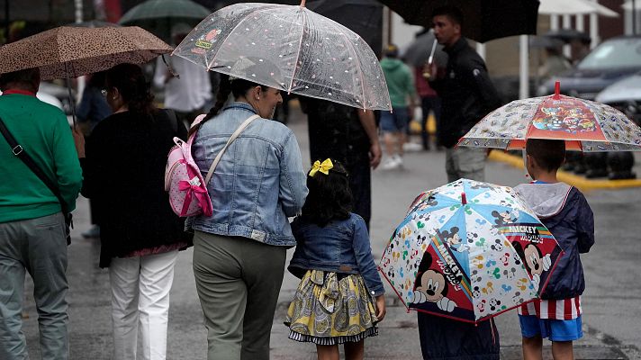 Chubascos y tormentas en el tercio oriental de la península