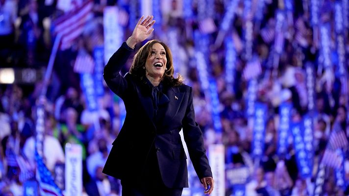 Telediario 1 - Kamala Harris se presenta ante el Partido Demócrata y Estados Unidos como una figura de unidad y justicia