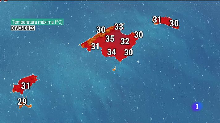 El temps a les Illes Balears - 23/08/24