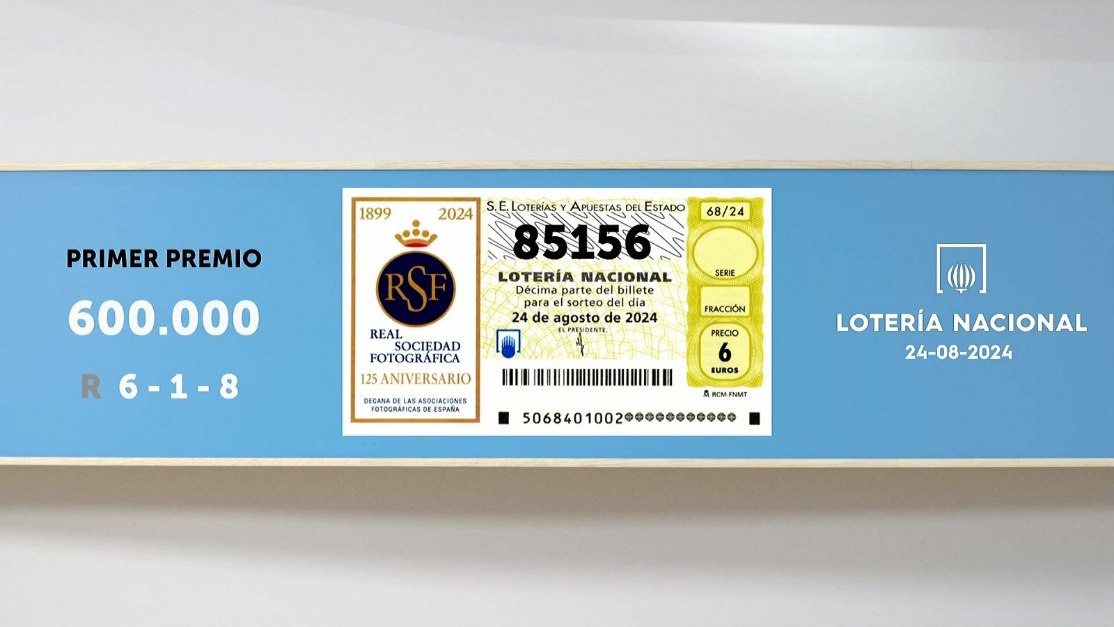 Sorteo de la Lotería Nacional del 24/08/2024 - Ver ahora