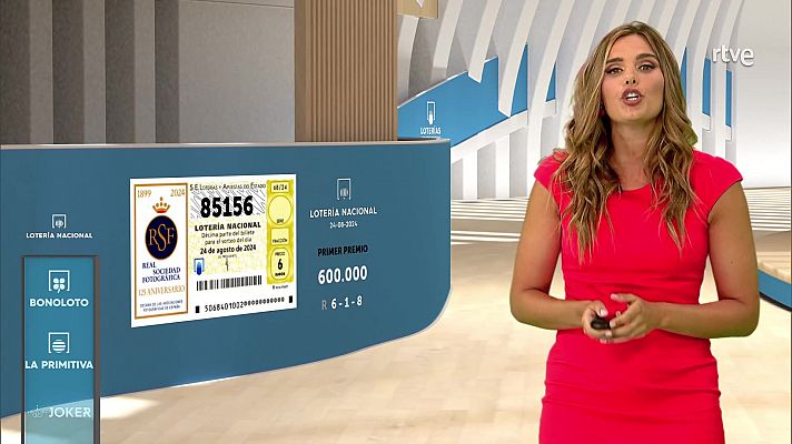 Loterías - Sorteo de la Lotería Nacional del 24/08/2024