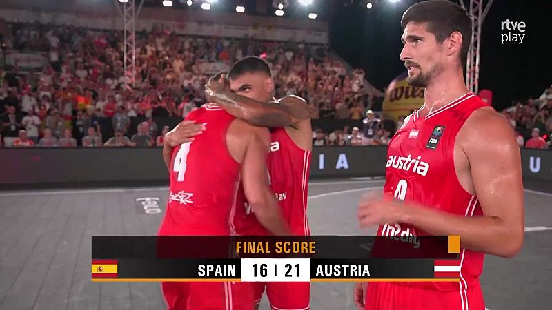 Austria termina con el sueo de Espaa en la Copa de Europa de 3x3 - Baloncesto en RTVE | Ver