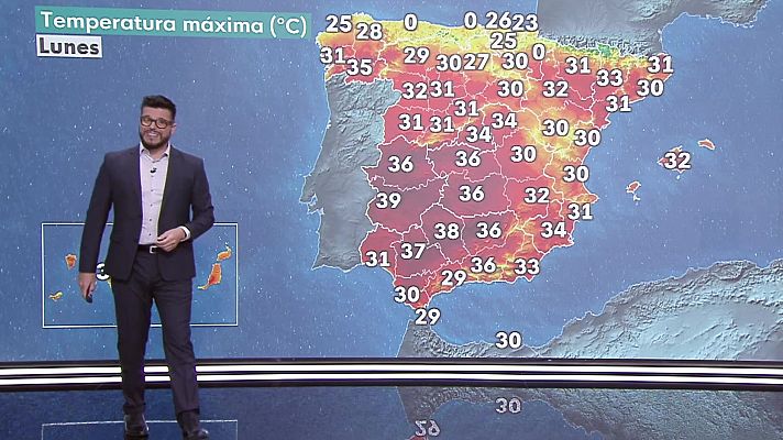 Temperaturas significativamente elevadas en el entorno del Guadalquivir