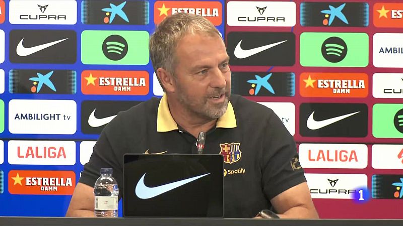 Hansi Flick: "Creo en el club y espero que podamos inscribir a Olmo" | Ver
