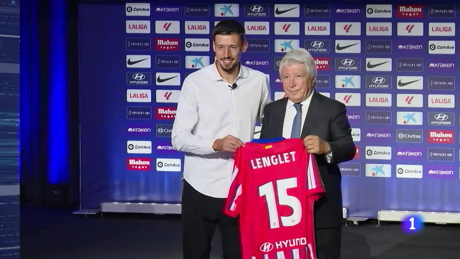 Lenglet, presentado con el Atlético de Madrid