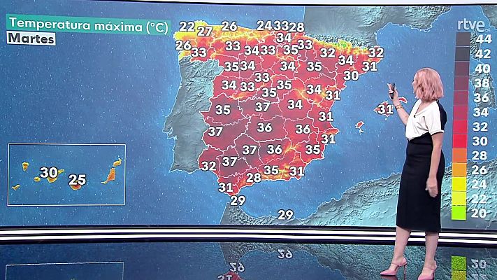 Las máximas se recuperarán en la mitad norte e interiores del este peninsular