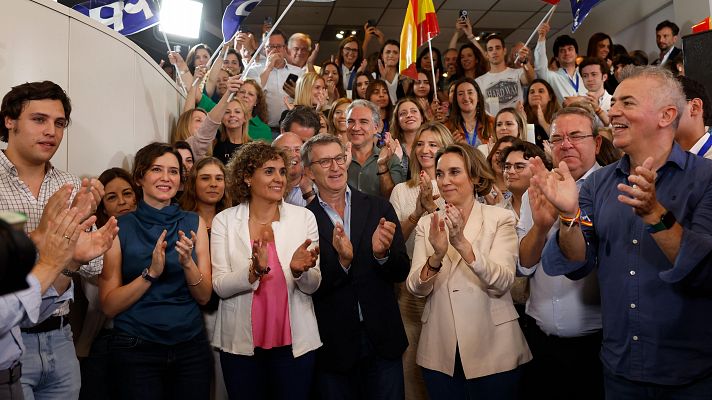 Telediario 2 - Los presidentes autonómicos del PP firman un manifiesto contra el pacto de financiación en Cataluña