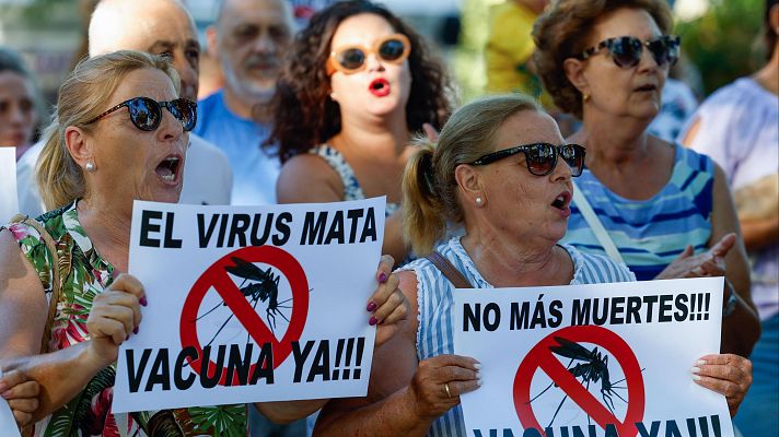 Telediario 1 - La plataforma del virus del Nilo avisa de que el  problema "va a más" y pide recurrir a "Europa y la OMS"