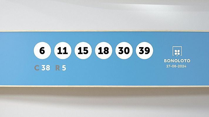 SELAE - Sorteo de la Lotería Bonoloto y Euromillones del 27/08/2024