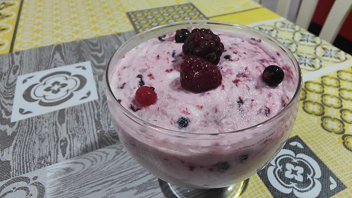 Receta de mousse de frutos rojos