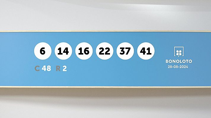 SELAE - Sorteo de la Lotería Bonoloto del 28/08/2024