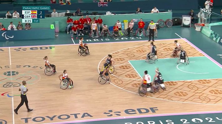 París en Juegos - Contundente derrota de España en el debut de baloncesto en silla de ruedas